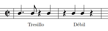 Clave (tresillo et débil)