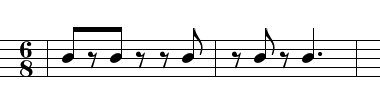 Columbia habanera (claves)